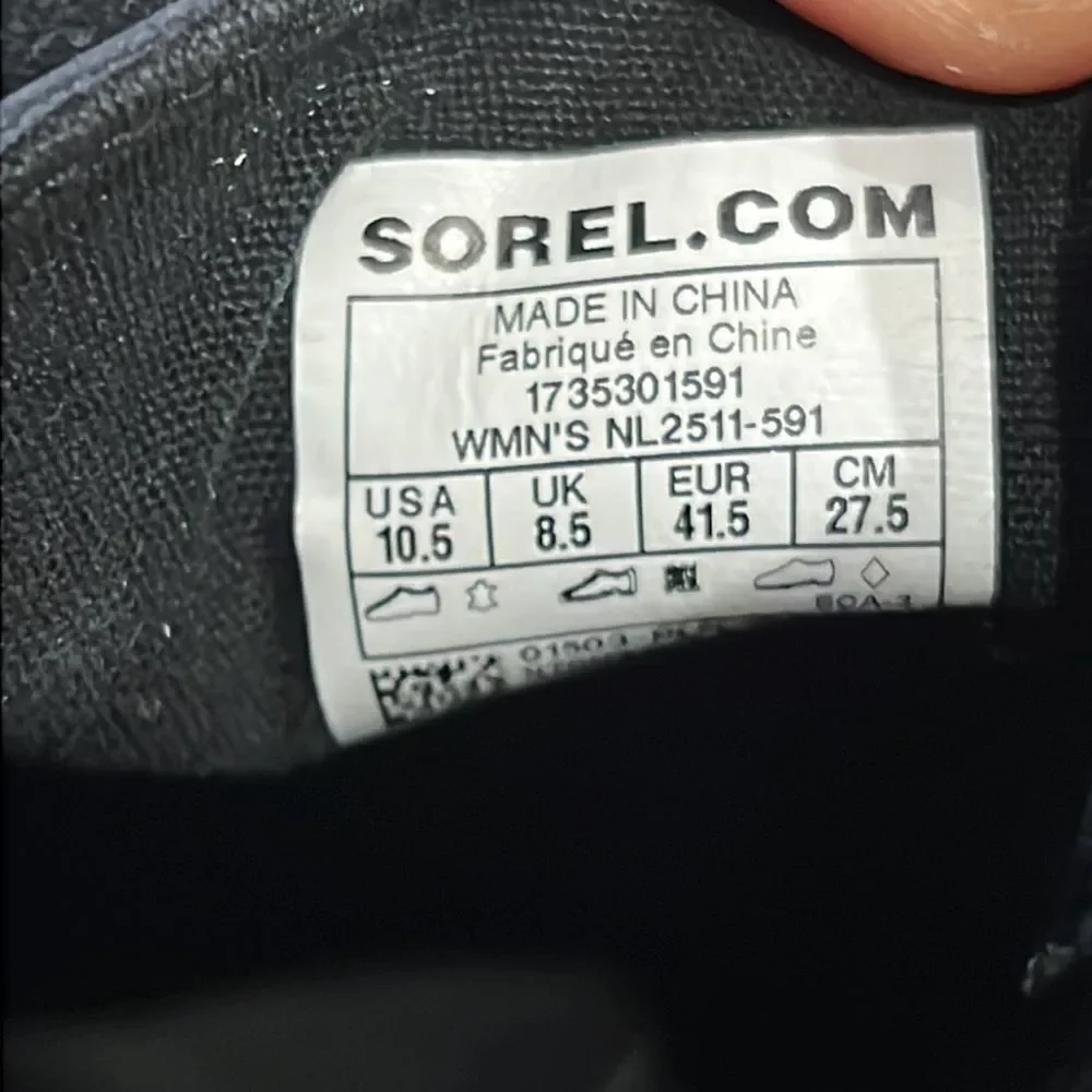 Sorel Out n About rain boot nocturnal blue sz 10.5 in GUC